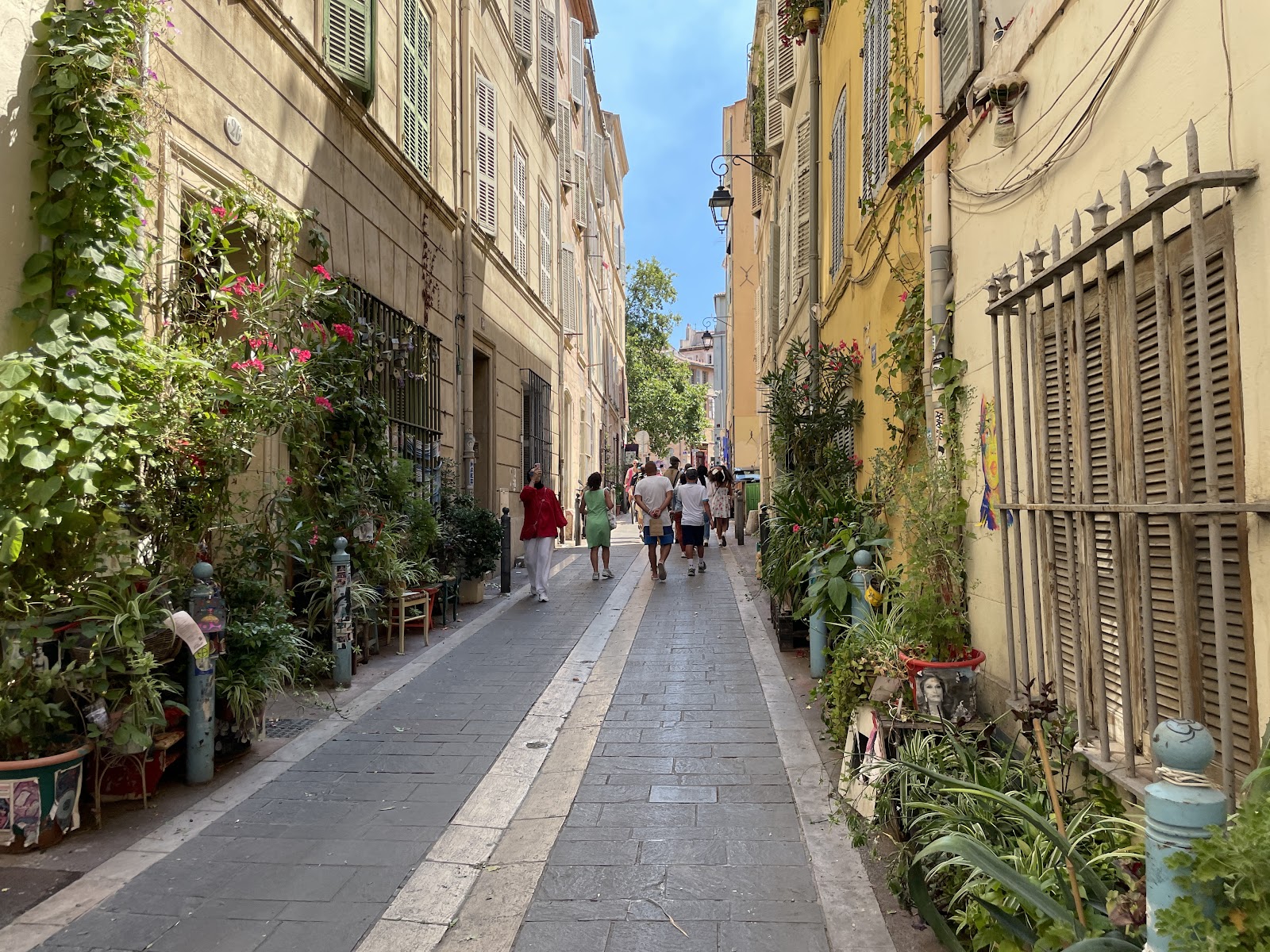 A street in Le Panier, formerly a stronghold of the Corsican Mafia, now a popular Instagram backdrop. 